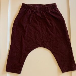 🍓3/$10 Old Navy Kids Burgundy Leggings/Joggers size 6-12m